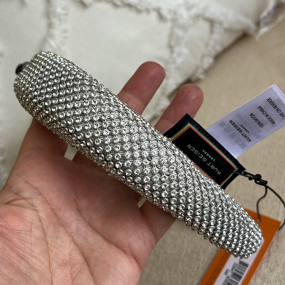KURT GEIGER VERY SPARKLY CRYSTAL HEADBAND Silver - Picture 13 of 17
